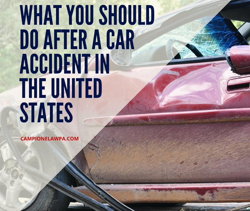 What you should do after a car accident in the United States