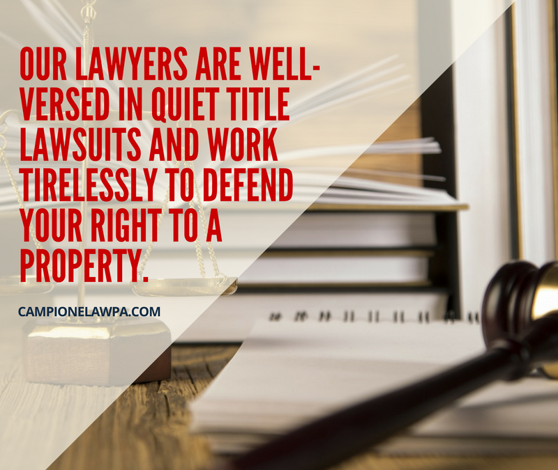 Quiet title attorney at Campione Law