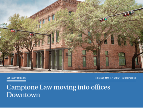 Campione Law Moving into Offices Downtown