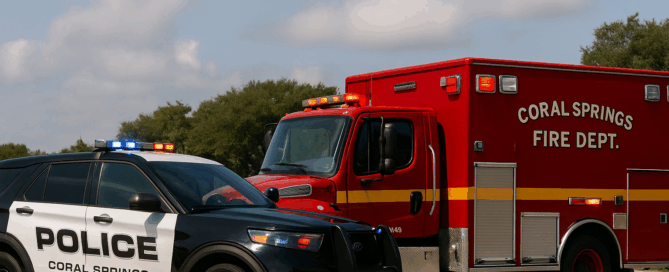 Two injured after car crash at Sample Road and Woodside Drive in Coral Springs, Broward County