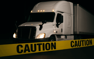 Florida Highway Patrol cruiser responding to fatal truck crash near Bowden Road on I 95 in Jacksonville