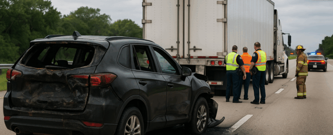 Emergency responders investigating semi-truck crash on Florida’s Turnpike near Yamato Road in Palm Beach County