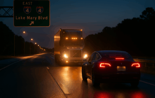 Florida Highway Patrol investigates fatal Tesla and semitruck crash on I 4 near Lake Mary Boulevard in Seminole County