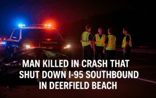 Florida Highway Patrol investigating fatal I 95 crash near Hillsboro Boulevard in Deerfield Beach